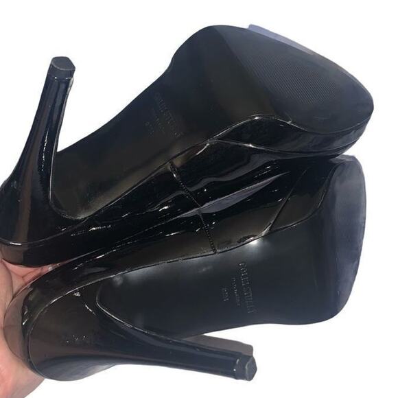 Colin Stuart black patent leather platform stilettos 8.5 - Picture 5 of 5